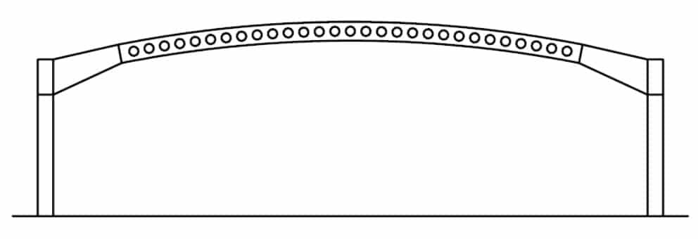 Cellular Beam Portal Frame