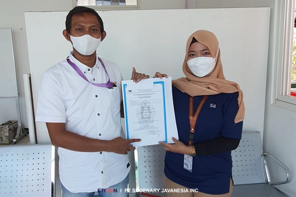 PT Soenary Javanesia Inc_Serah terima SLF