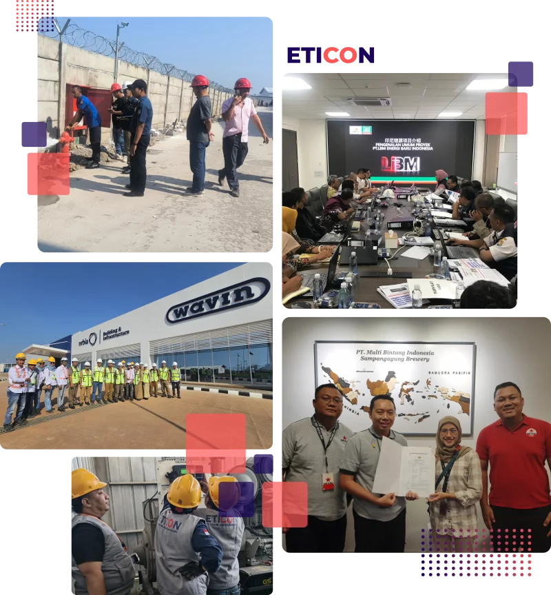 Foto sekilas aktivitas dan proyek layanan PT ETICON Rekayasa Teknik, Halaman tentang kami
