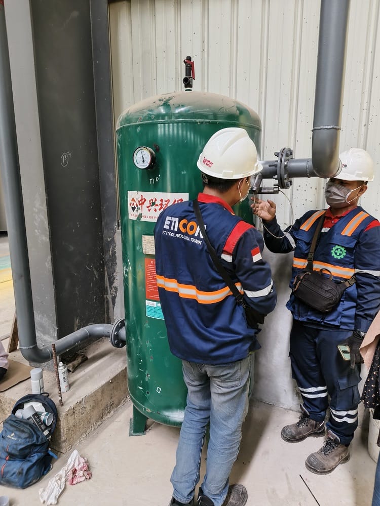 Survey riksa uji PT HSG Material Indonesia, Sumber: doc pribadi