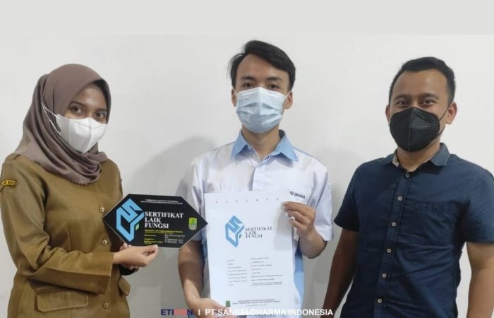PT Sankei dharma_Serah terima SLF